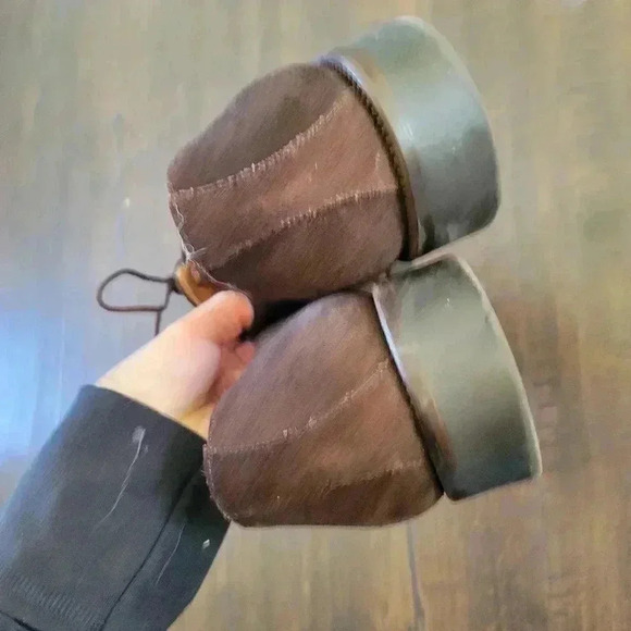 Churchs Cap Toe Derby Shoe Oxford Chocolate Brown Suede Mens 10.5 England Laceup - Picture 9 of 11